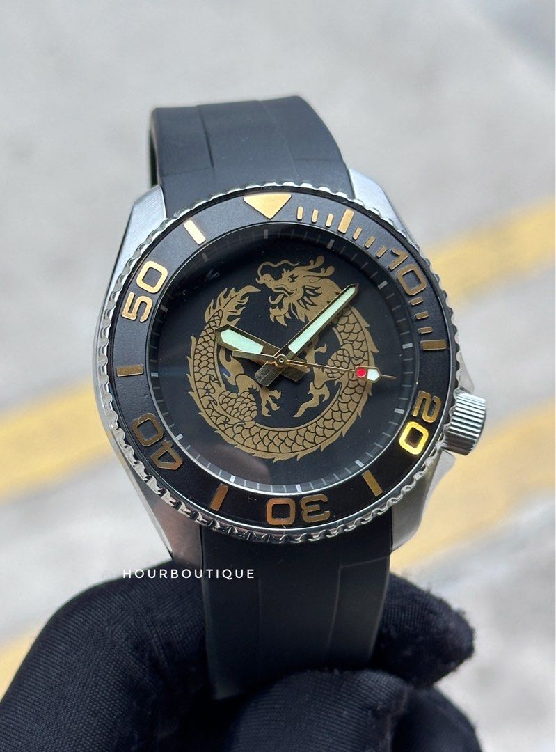 Golden dragon automatic watch on sale