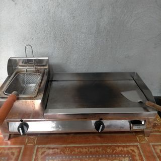 Burger Grill 12x20 inches with Fryer