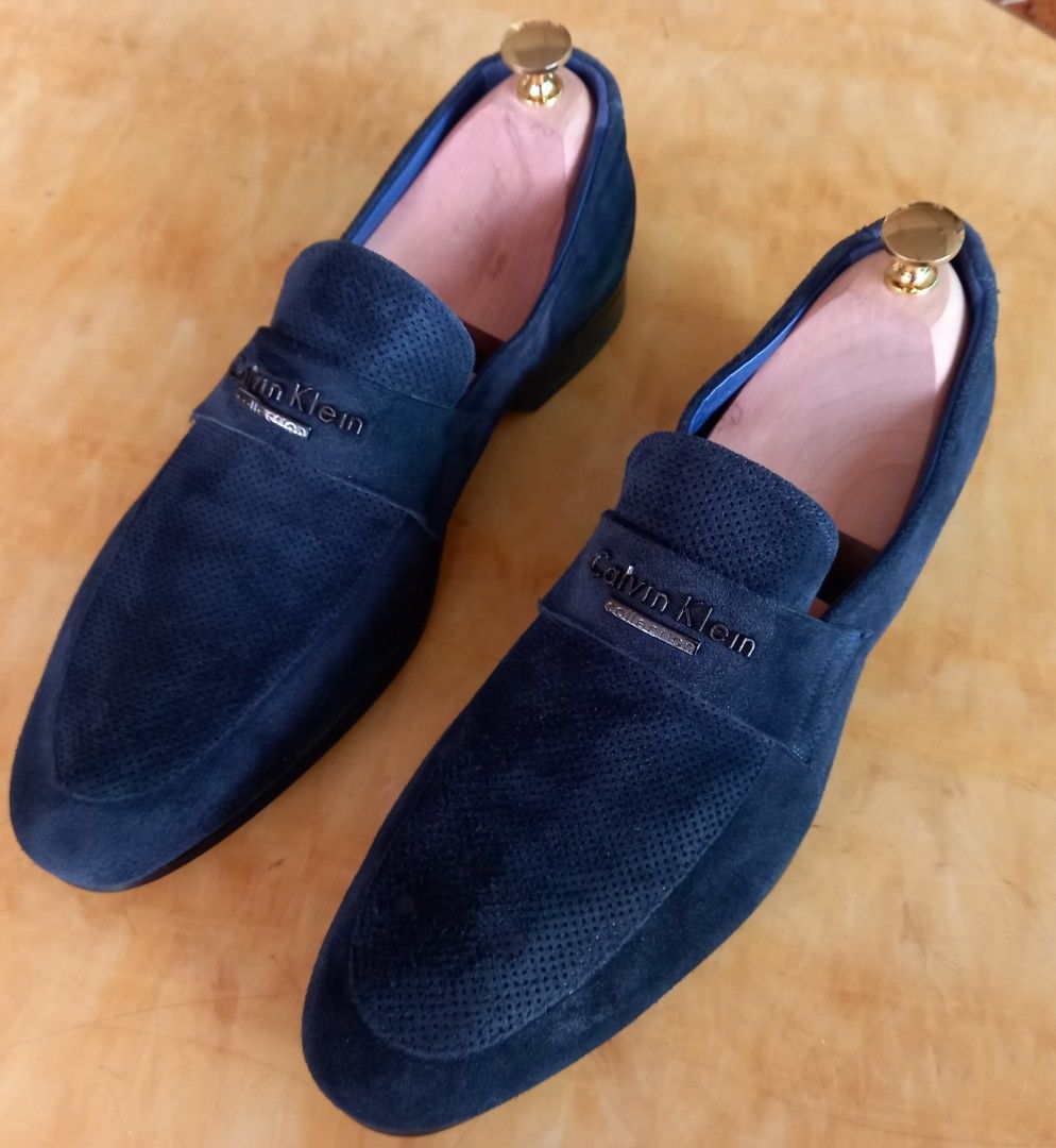 Calvin klein ori suede leather made in italy shoes