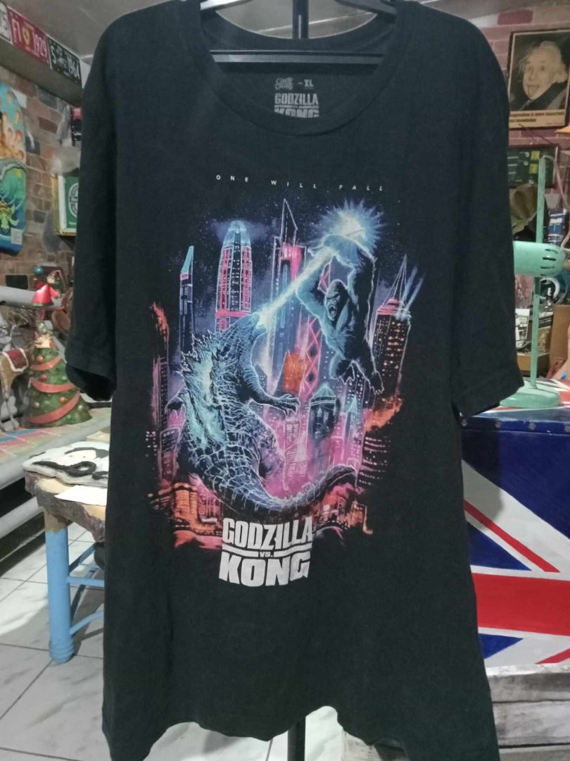 Authentic Cavity Colors Godzilla vs Kong Merch Movie Shirt, Men's ...