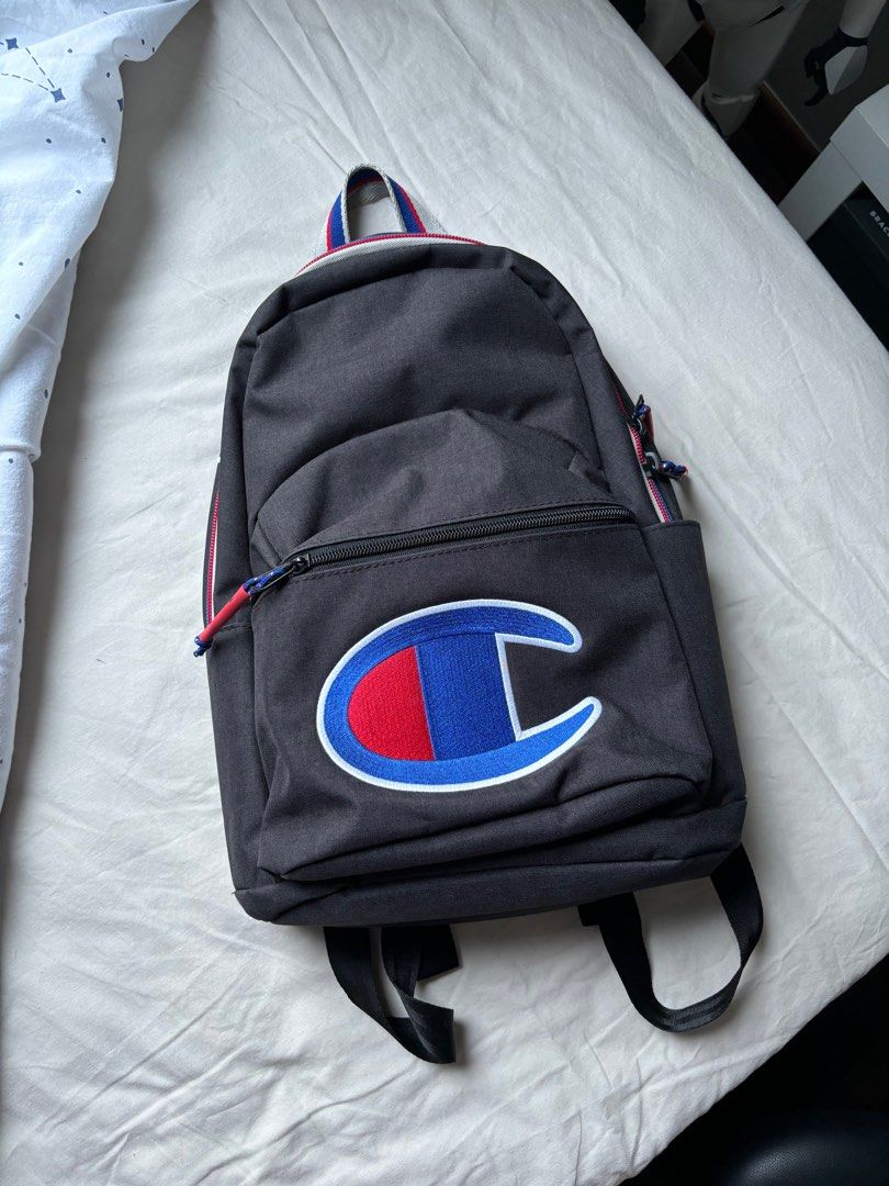 All black champion backpack hot sale