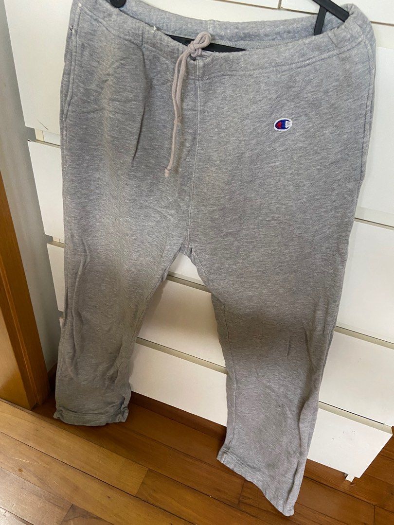 Champion grey sweatpants Men s Fashion Bottoms Joggers on Carousell