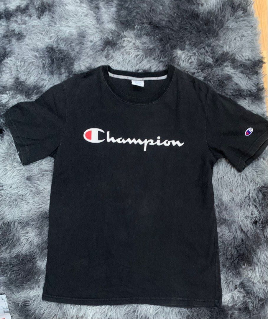 Harga champion script tee hot sale