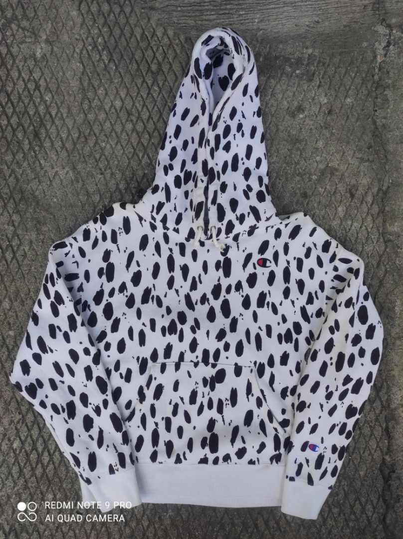 CHAMPION REVERSE WEAVE DALMATIAN COW PRINT Men s Fashion Coats
