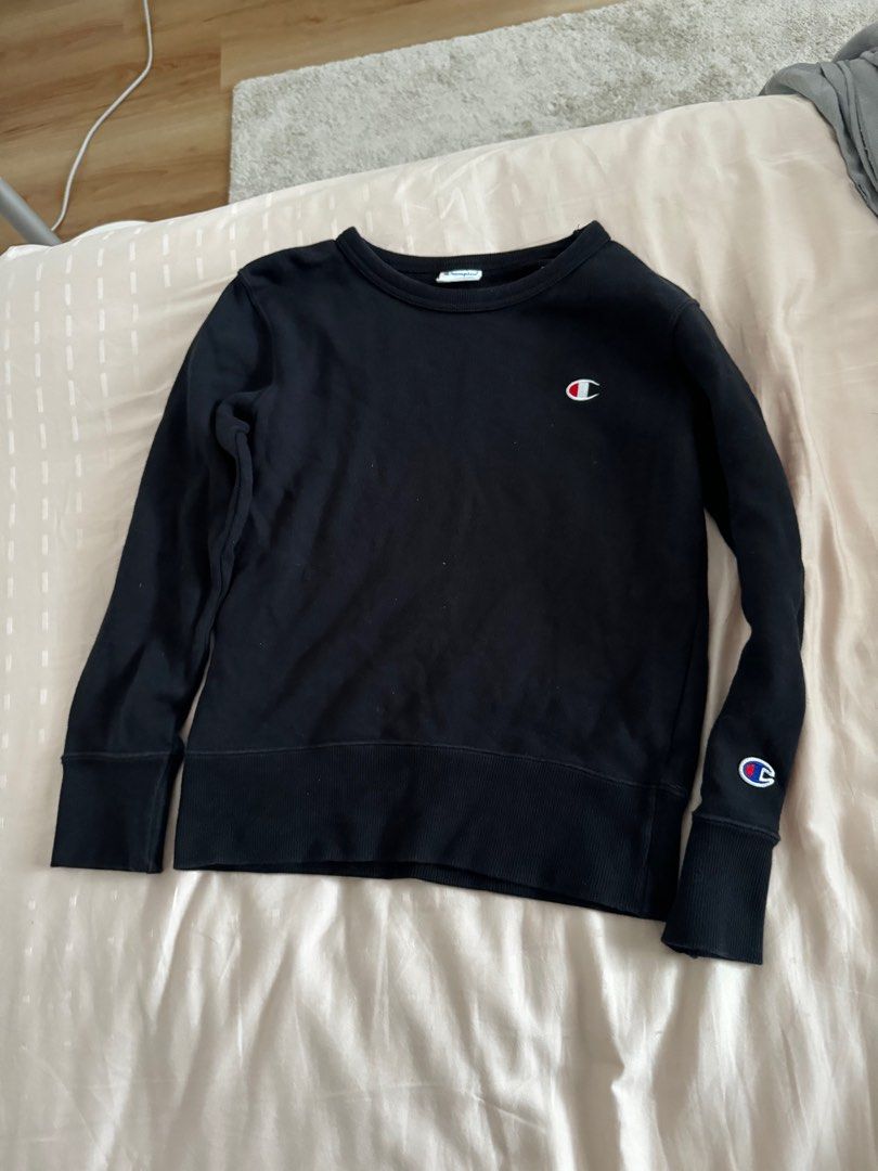 All black champion sweater outlet