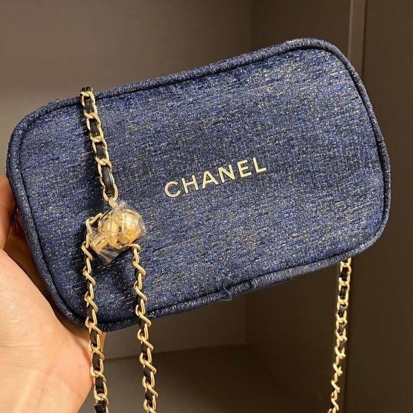 Chanel holiday gifts pouch bag with DIY sling Luxury Bags