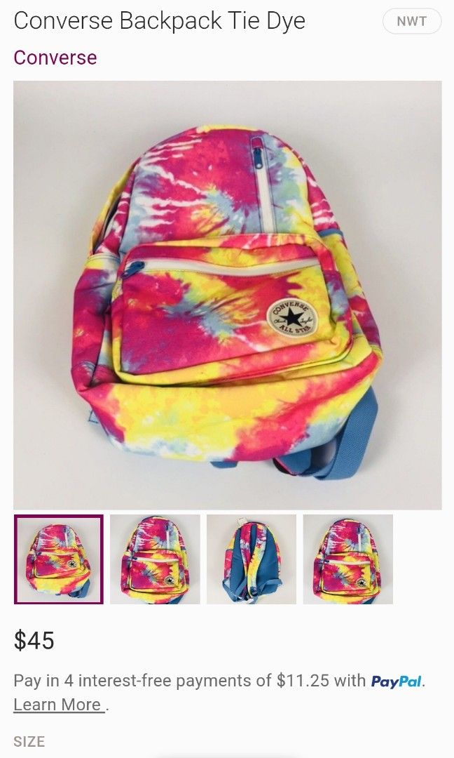 Mochila converse tie dye shop