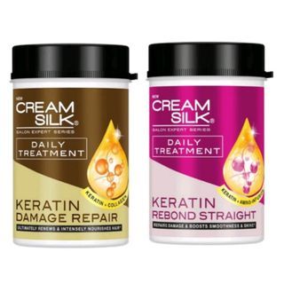 Cream Silk Treatment Keratin Rebond Straight or Damage Repair 650ml Amino Infusion Collagen Serum Salon Creamsilk