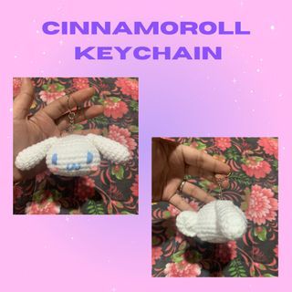 Crochet Cinnamoroll Keychain
