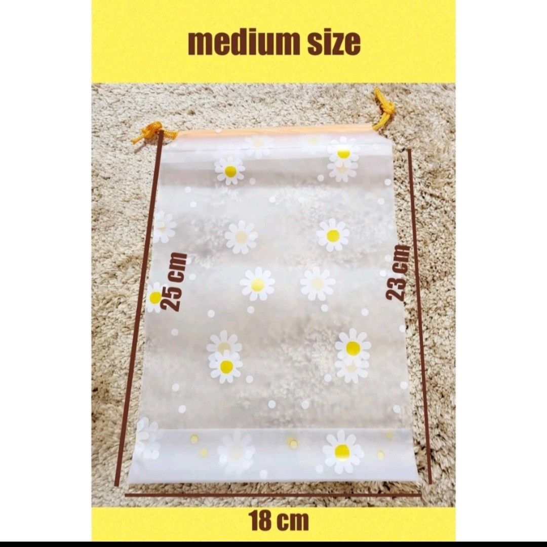 Daisy Drawstring Bags, Hobbies & Toys, Stationery & Craft, Occasions