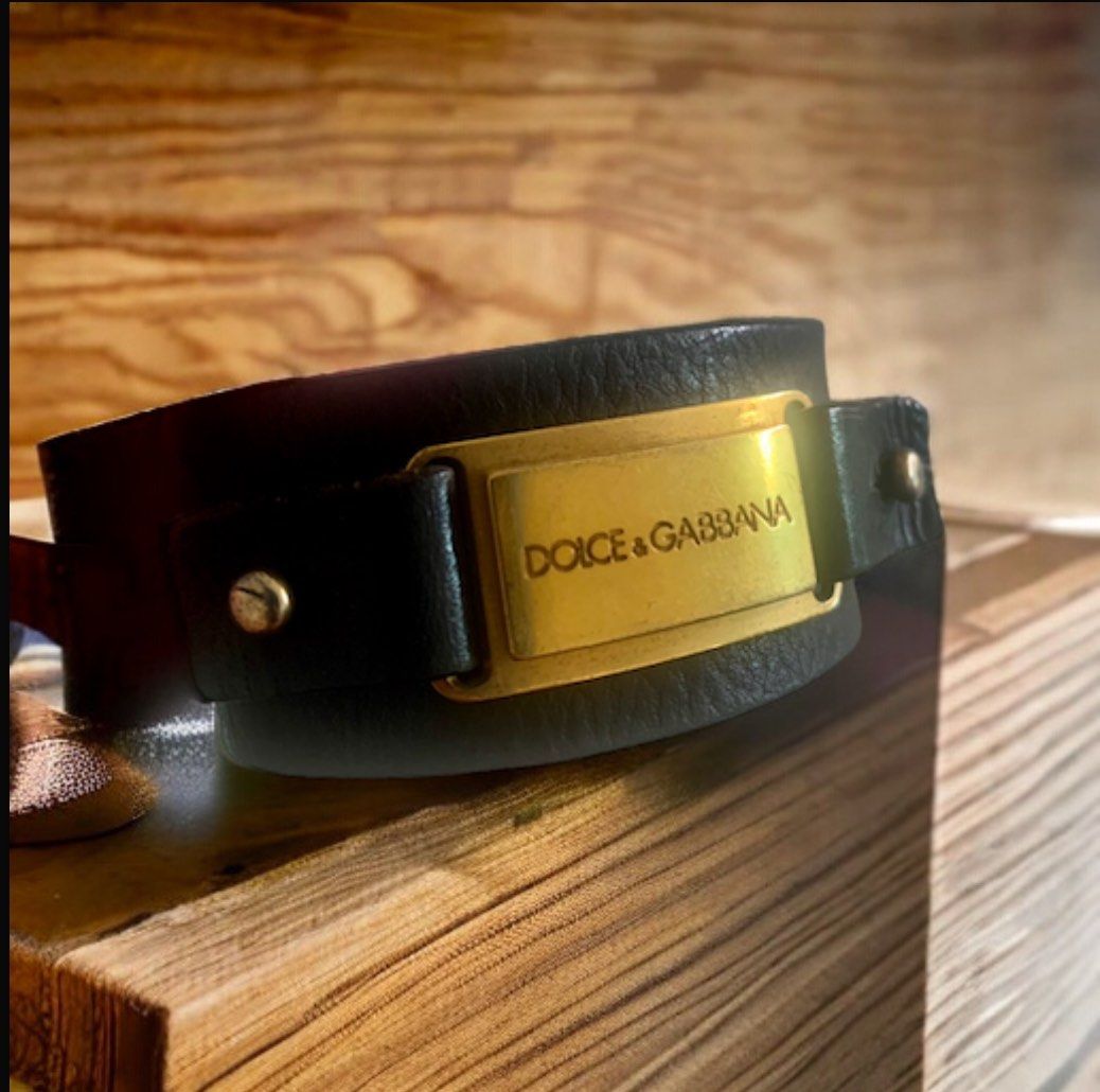 Dolce and gabbana leather on sale bracelet