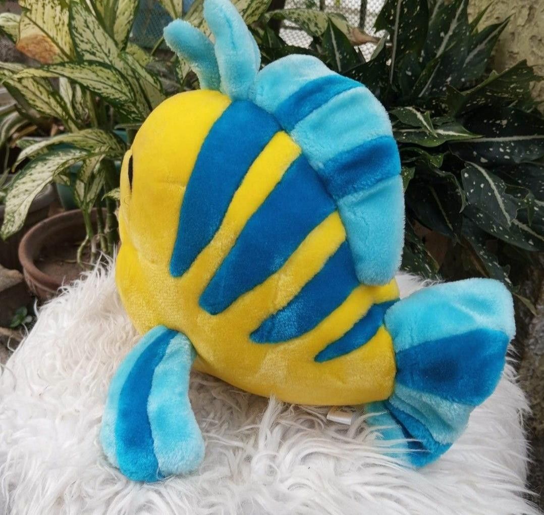 Disney little mermaid flounder the fish plush soft toy, Hobbies & Toys ...