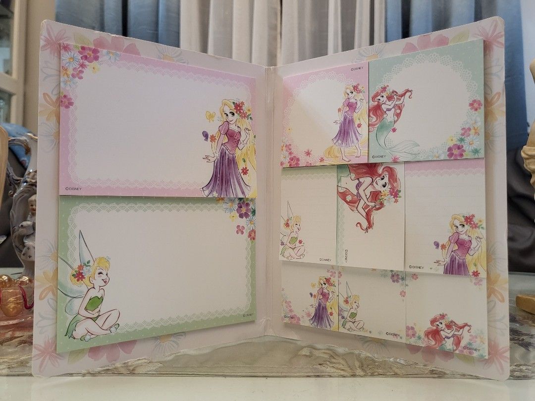 Disney Rapunzel × Ariel × Tinker Bell Sticky Note Set (Category: Stationery & School Supplies) located in San Fernando. Submitted by jpmarketplace2023 (Listing ID 1285751114, Image 3). Description: -Disney Rapunzel × Ariel × Tinker Bell sticky note set for only PHP250 -Authentic from Japan.