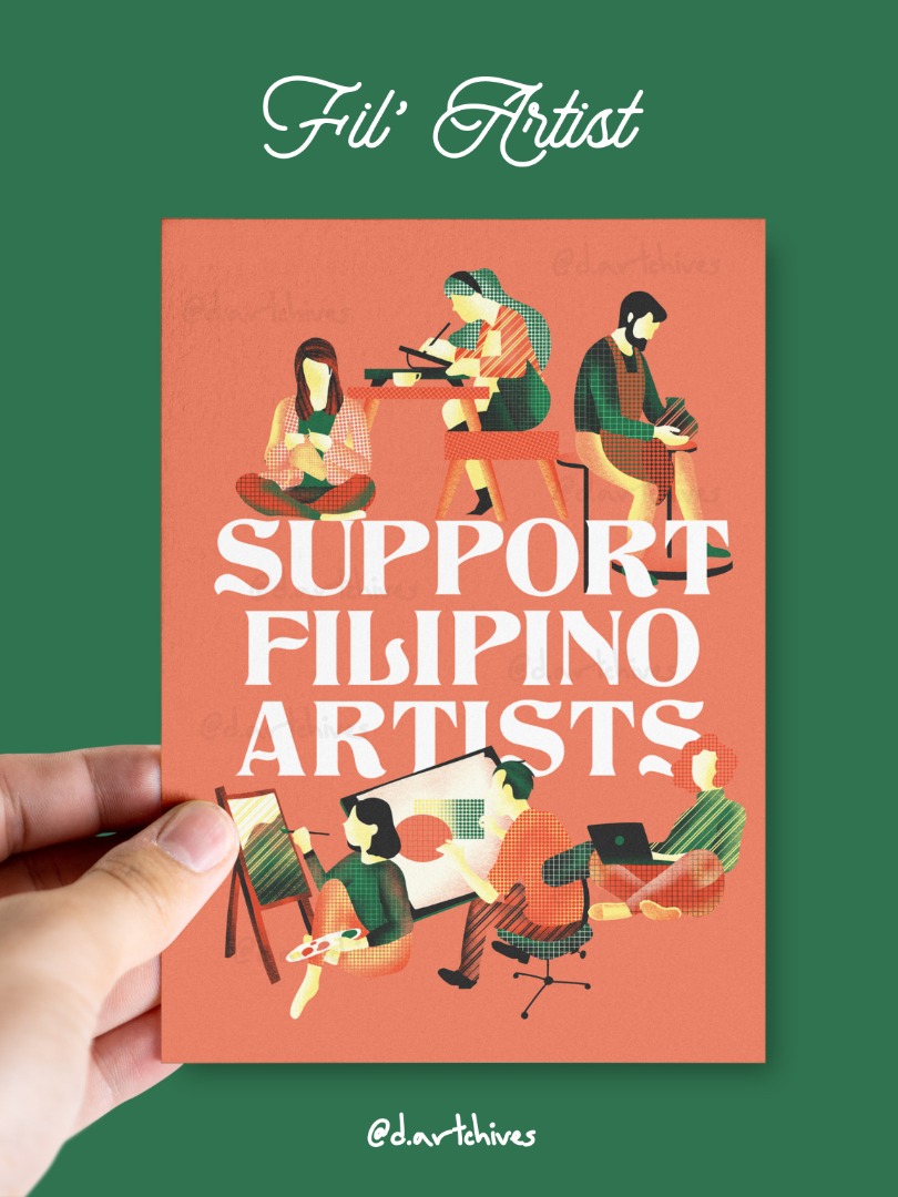 Filipino Artists Art Print - ORANGE | Illustrated Artwork Decoration ...