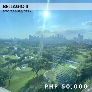For Rent Fully Furnished 1 Bedroom Condo with golf course view in Bellagio II BGC Taguig City!