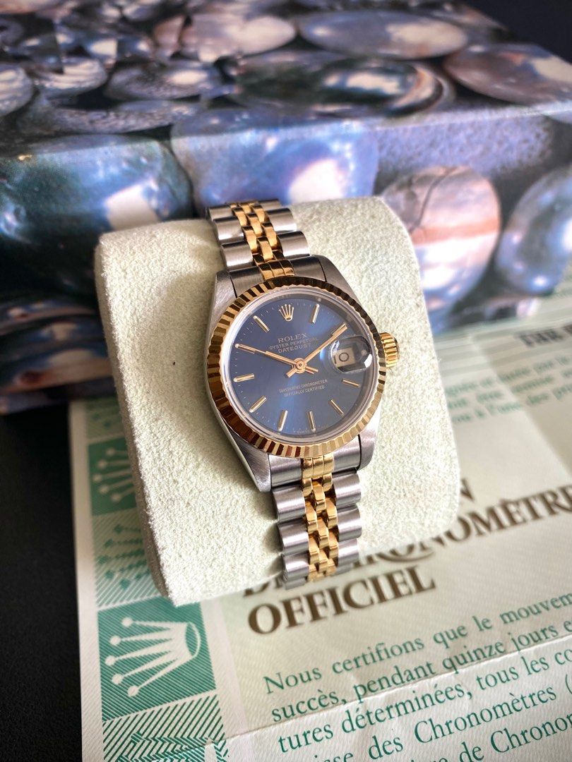 Gold tone sales rolex watch