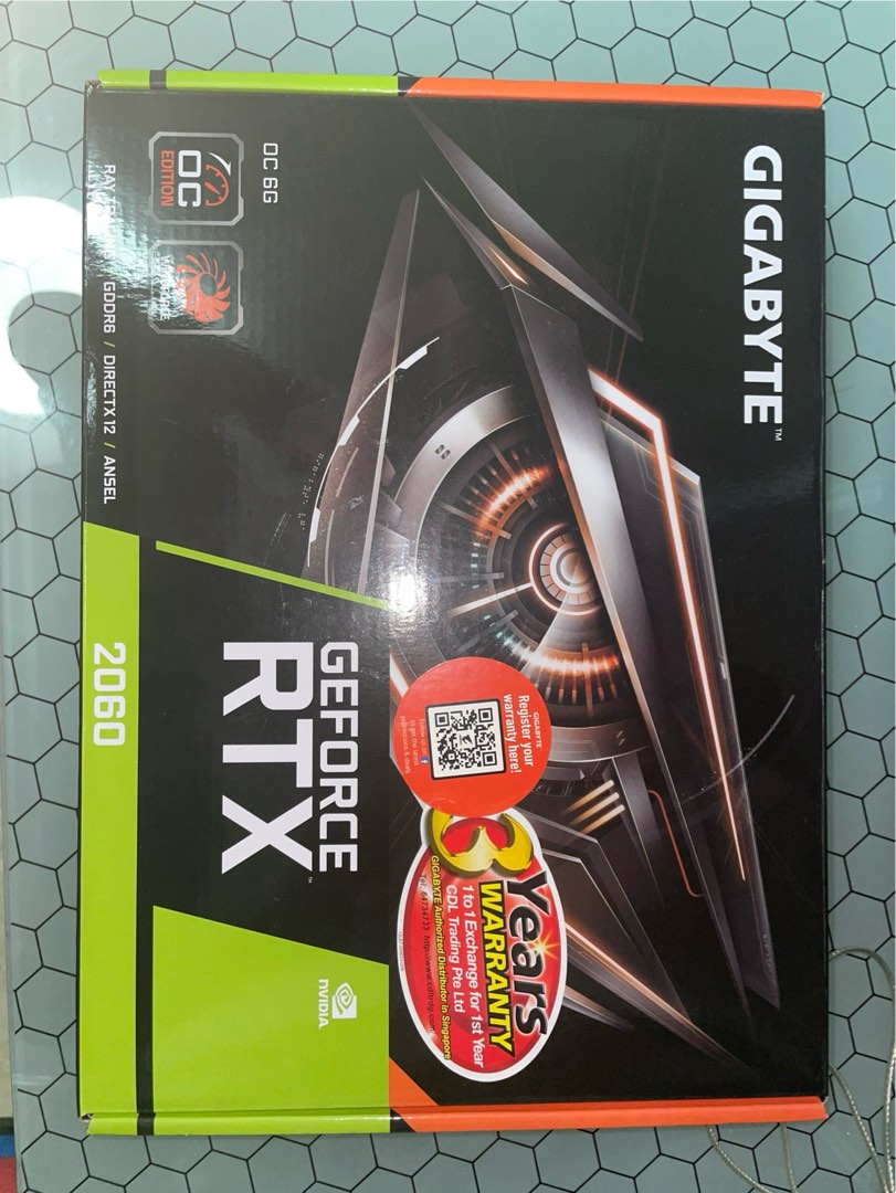 Gigabyte RTX 2060 6G OC Computers Tech Parts Accessories