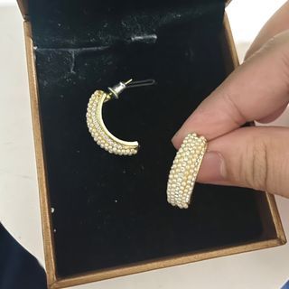 Gold Hoop Accessory Earrings