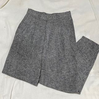 Gray formal trousers