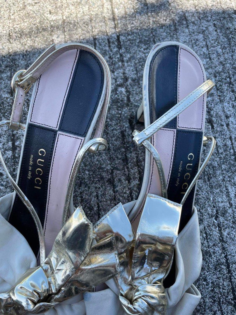 Gucci bow heels deals