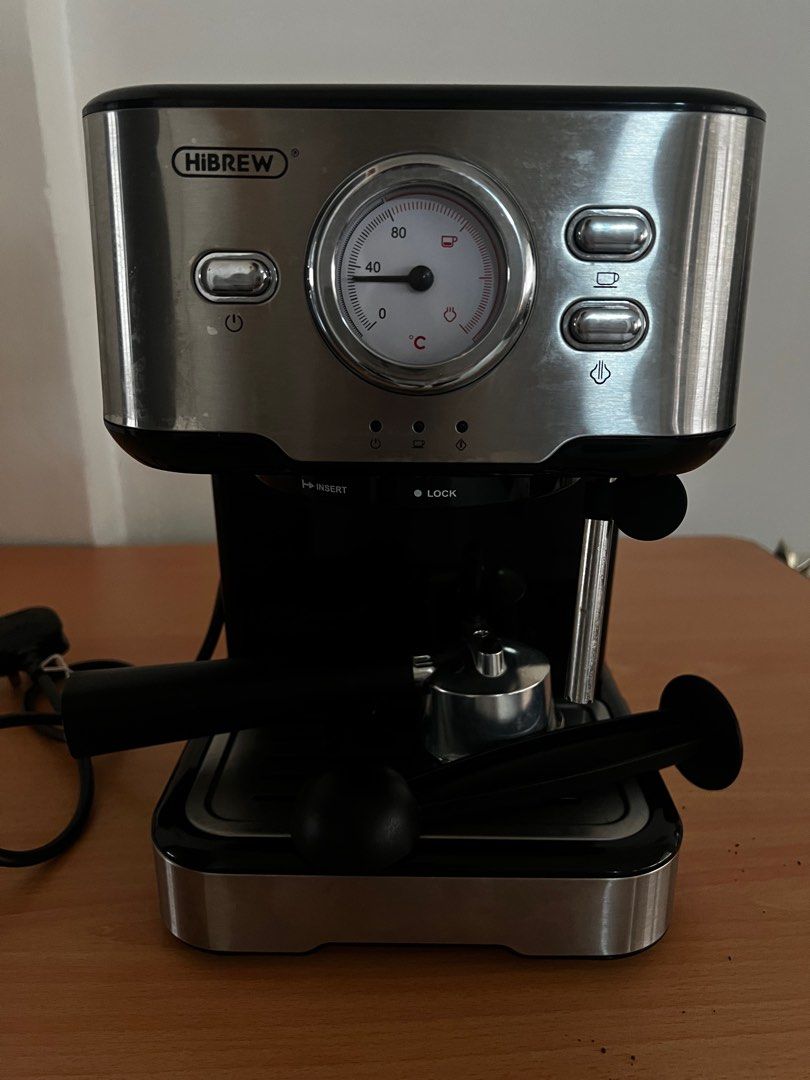 Hibrew coffee machine (Category: Coffee Machines & Makers) located in Singapore. Submitted by meixuanwee (Listing ID 1285647546, Image 1). Description: Espresso Coffee Machine , only used once because no time in life , like new until cannot new Price negotiable .