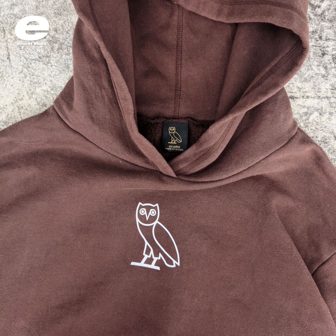 hoodie OVO dark brown Fesyen Pria Pakaian Atasan di Carousell