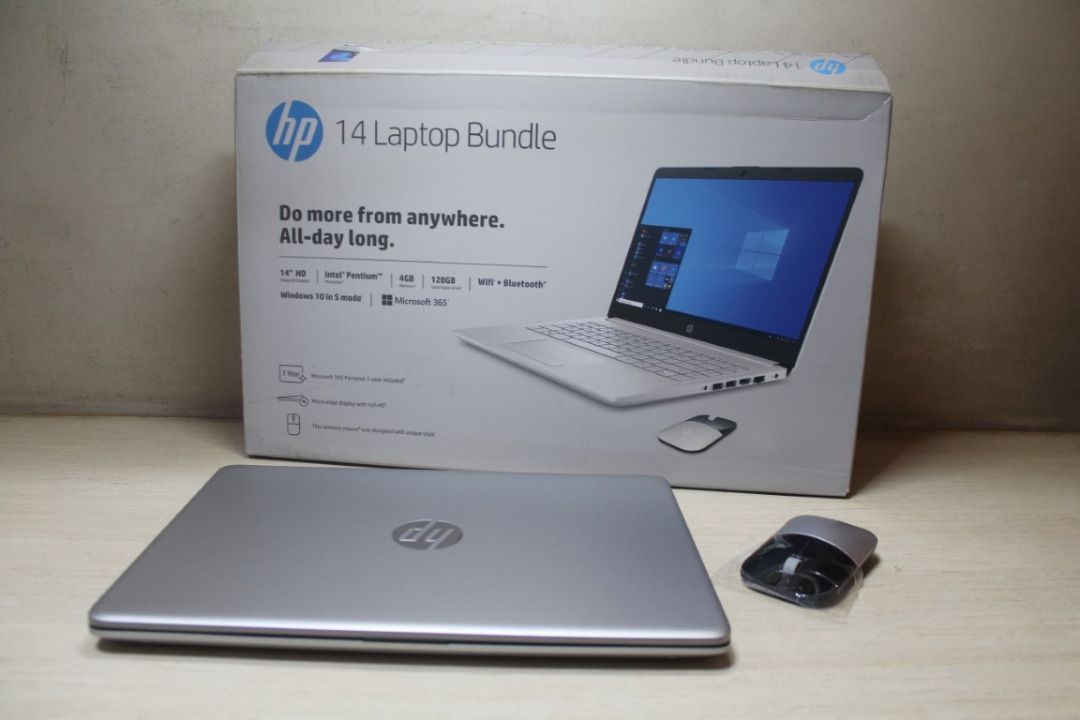 Hp laptop 14-cf2033wm Pentium silver N5030 ms office 365 mouse ...