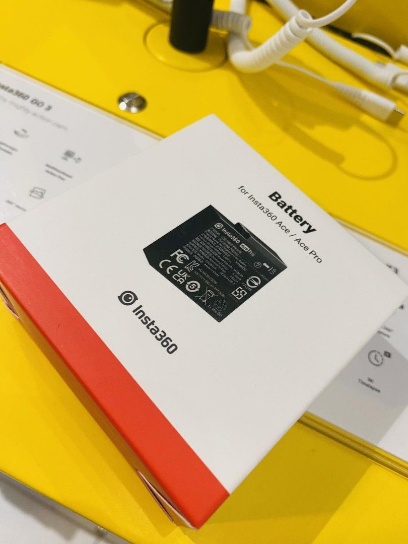 Insta360 Ace/Ace Pro Battery (Category: Camera Bags & Carriers) located in Makati City. Submitted by techubstoreandaccessories (Listing ID 1285576435, Image 2). Description: Insta360 Ace/Ace Pro Battery Ready for Pick-Up / Same Day Delivery Via Lalamove‼️ DETAILS: ✅ Actual Picture Posted. ✅BRAND NEW, SEALED, & ORIGINAL. ✅7 Days Replacement for Factory Defects and 1year Limited Warranty. (Terms and conditions apply). ✅With Sales Invoice (BIR REGIS
