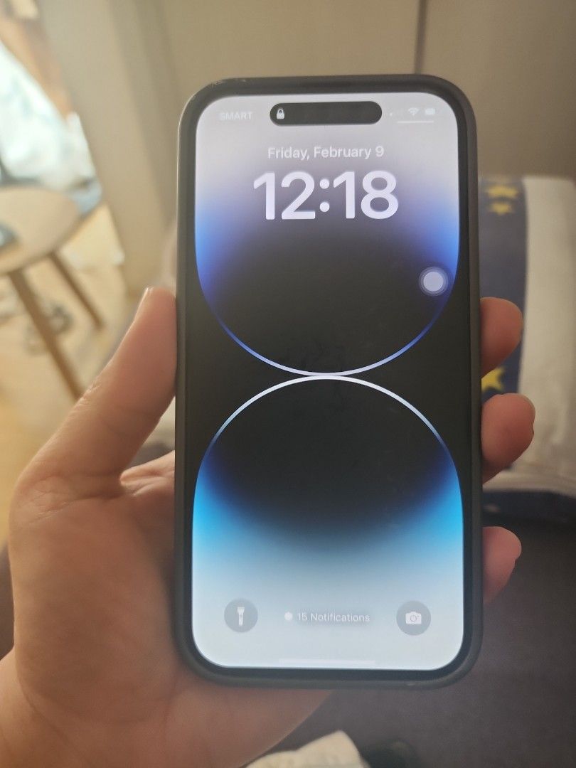 Iphone 14 Pro (Category: iPhone 14 Series) located in Makati City. Submitted by parateloriebeth0905-93067 (Listing ID 1285600210, Image 1). Description: Selling Iphone 14 pro 9months used. With screen protector, no scratches, no dents. Unli check With original box and receipt. With free new screen protector.