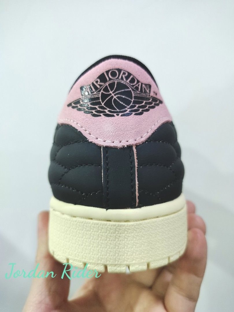 NIKE Air Jordan 1 Low Centre Court 喬丹 1代 低筒 改款 Black Pink 黑色 粉紅 復古底 他的