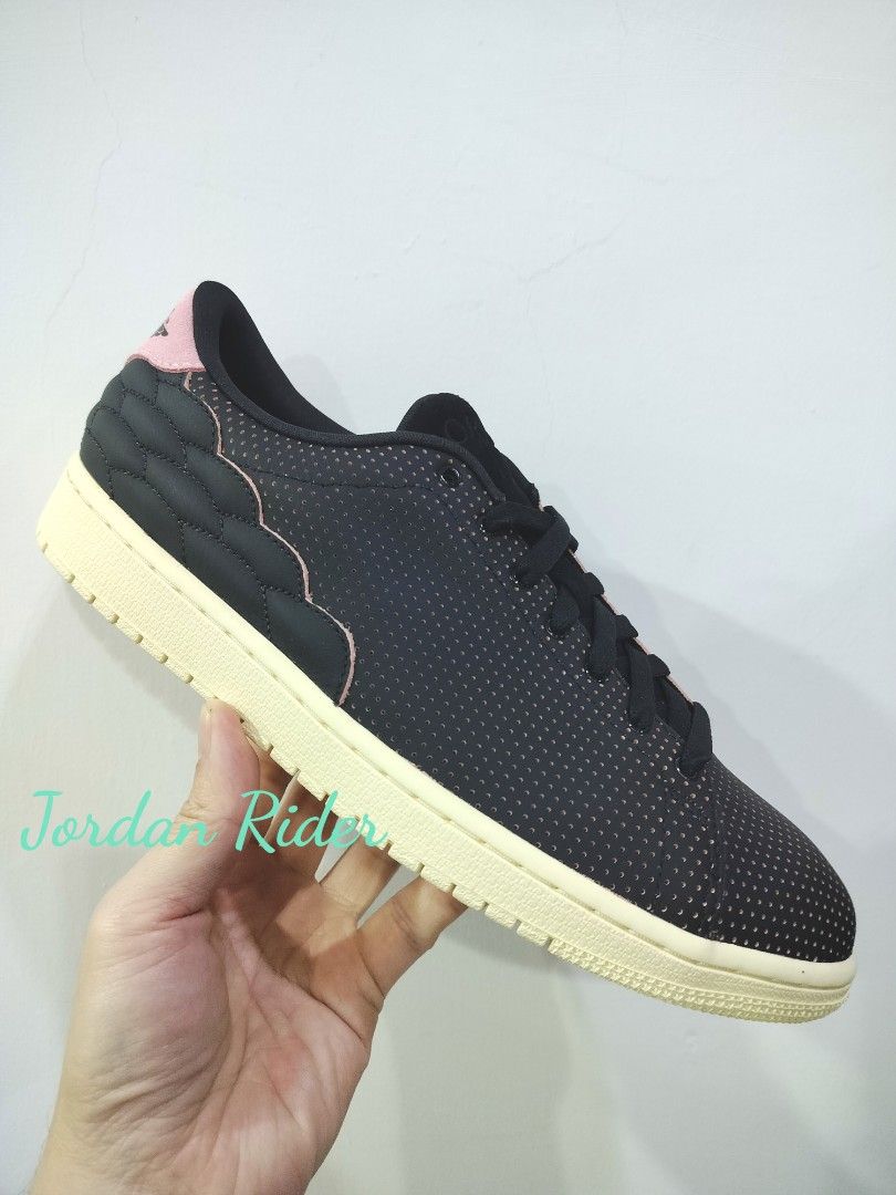 NIKE Air Jordan 1 Low Centre Court 喬丹 1代 低筒 改款 Black Pink 黑色 粉紅 復古底 他的