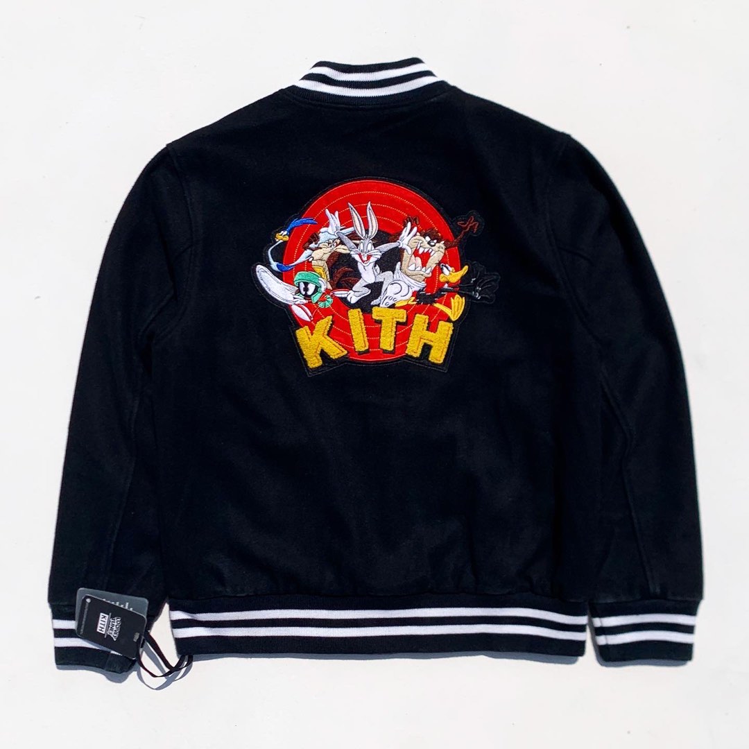 kith looney tunes varsity jacket xs - スタジャン