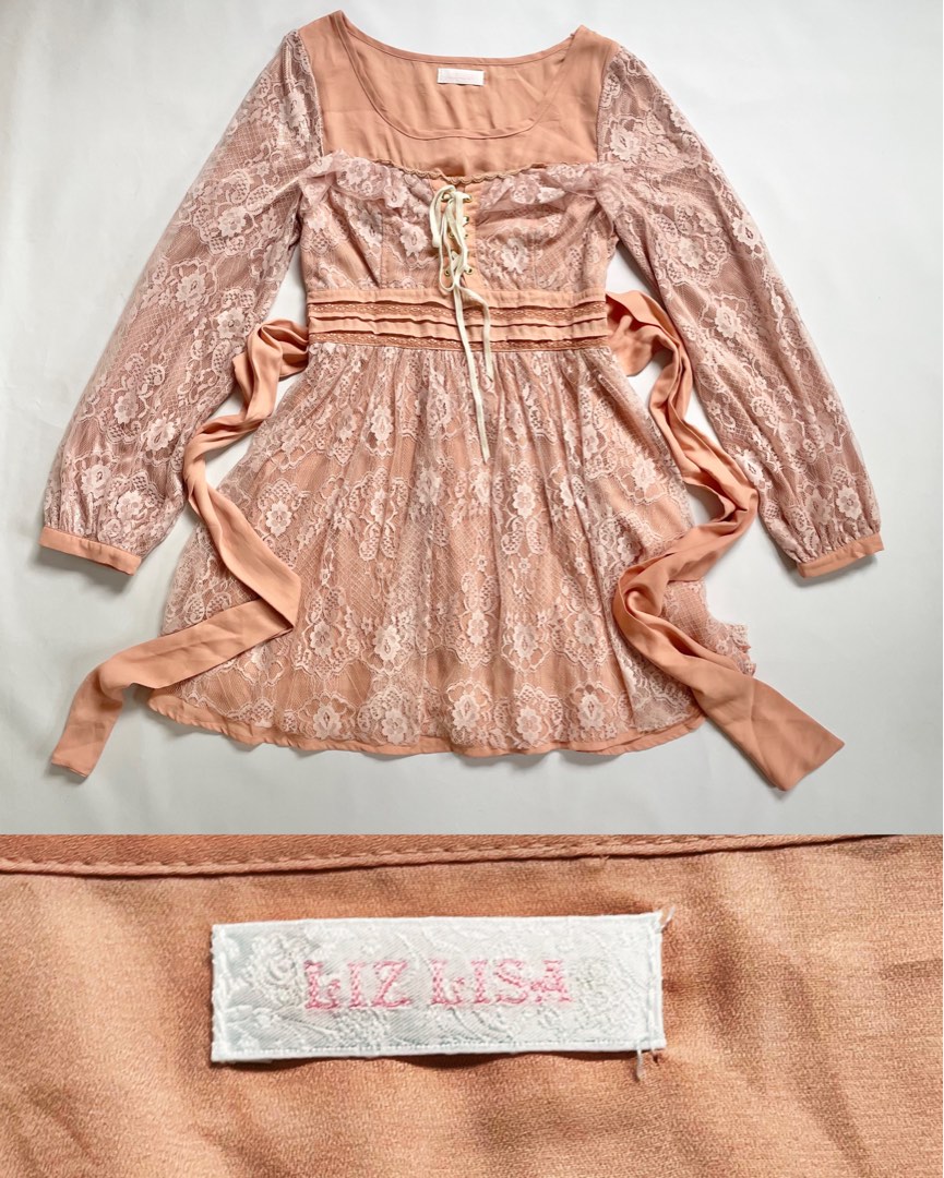Liza L S Peek A Boo Dress Spiced Apple