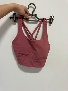 Lululemon baby pink sports bra, Women's Fashion, Activewear on Carousell