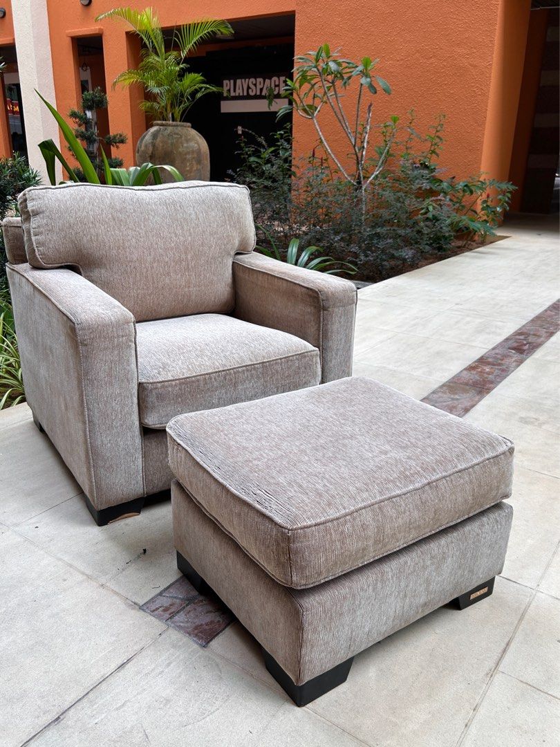Macy's chair and ottoman top