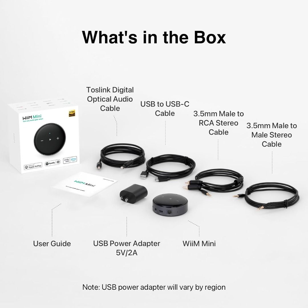 Mini AirPlay2 Wireless Audio Streamer Multiroom Stereo