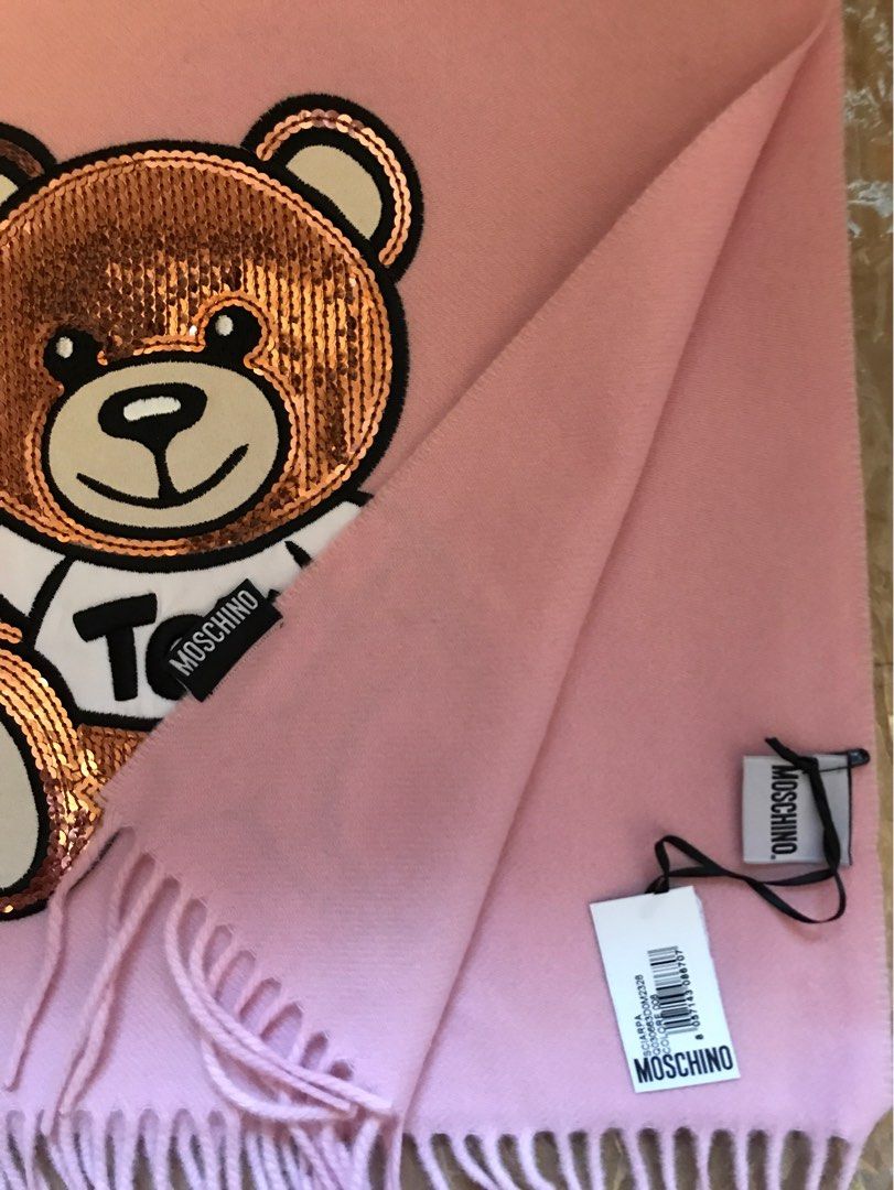 Moschino teddy bear scarf sales