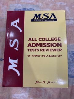MSA All College Admission Tests Reviewer