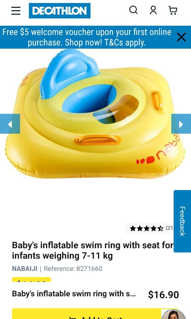 Nabaiji clearance baby seat