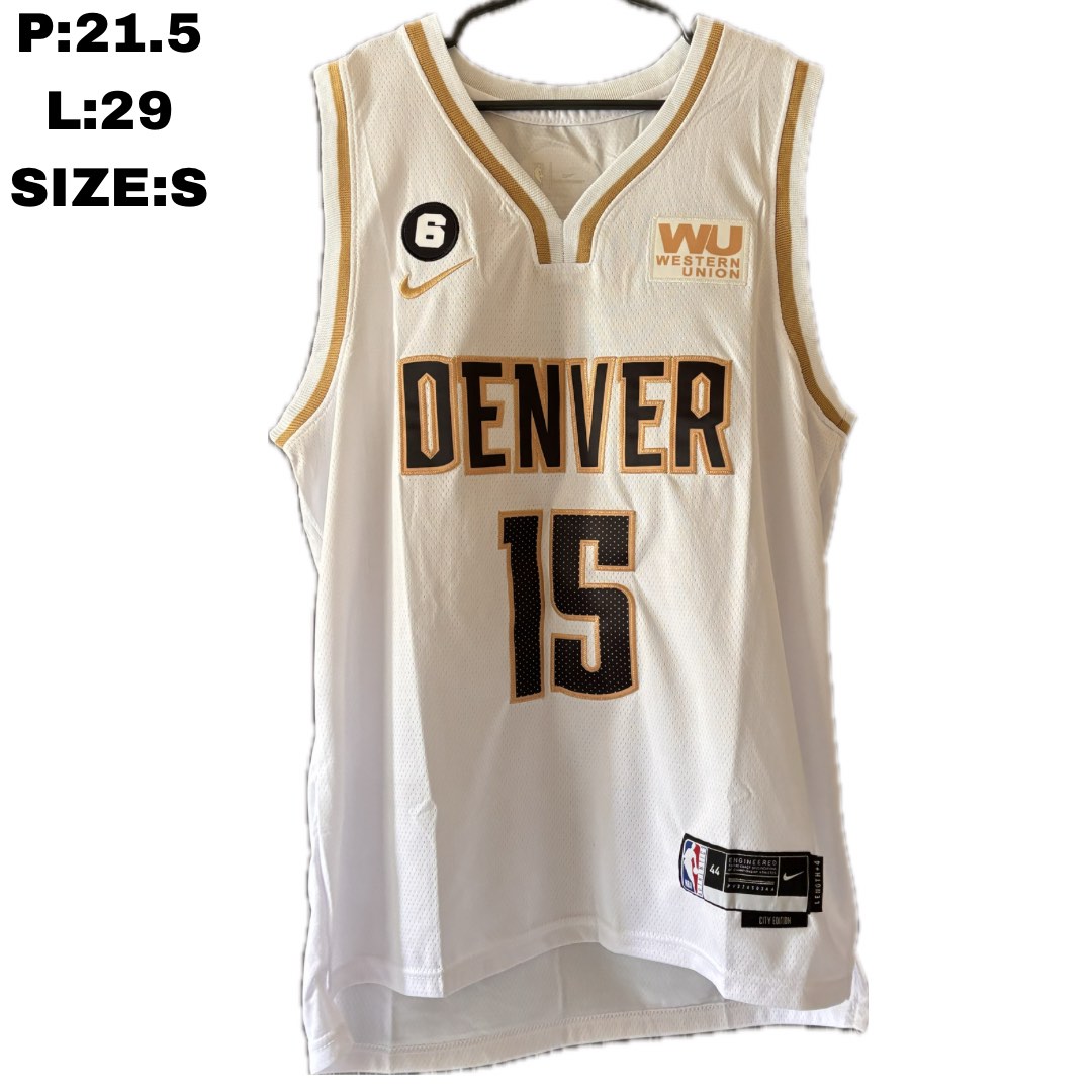 Nuggets white deals gold jersey