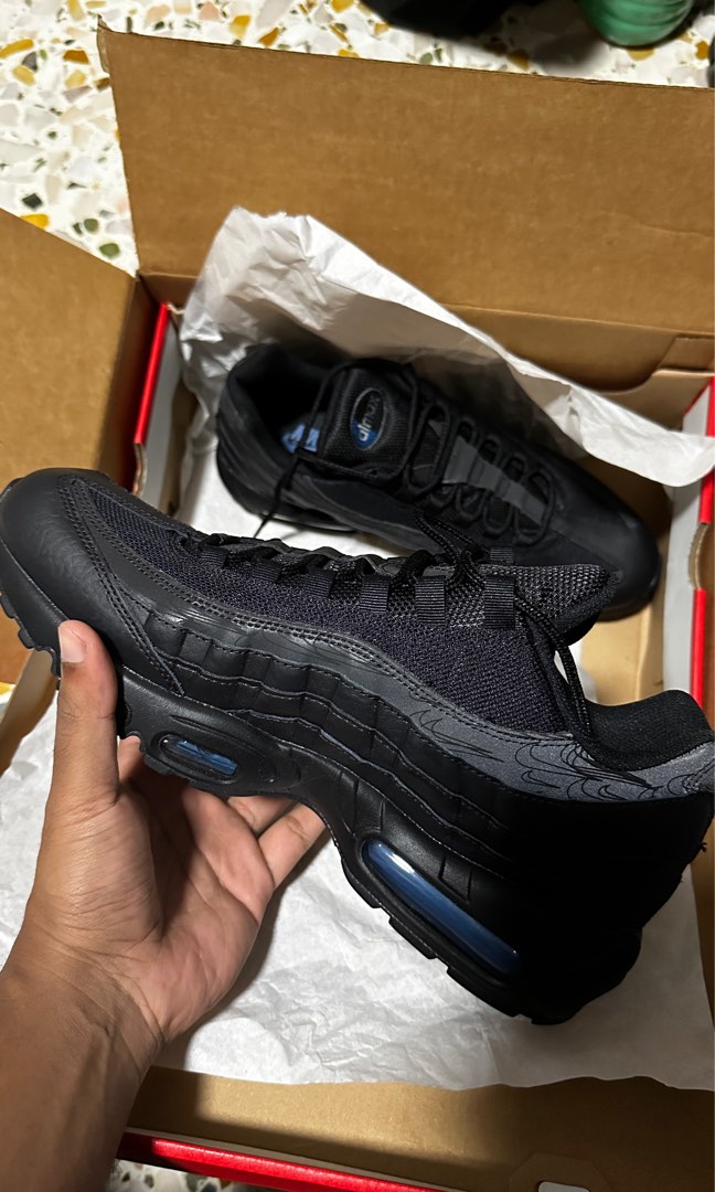 Air max 95 black imperial hotsell blue
