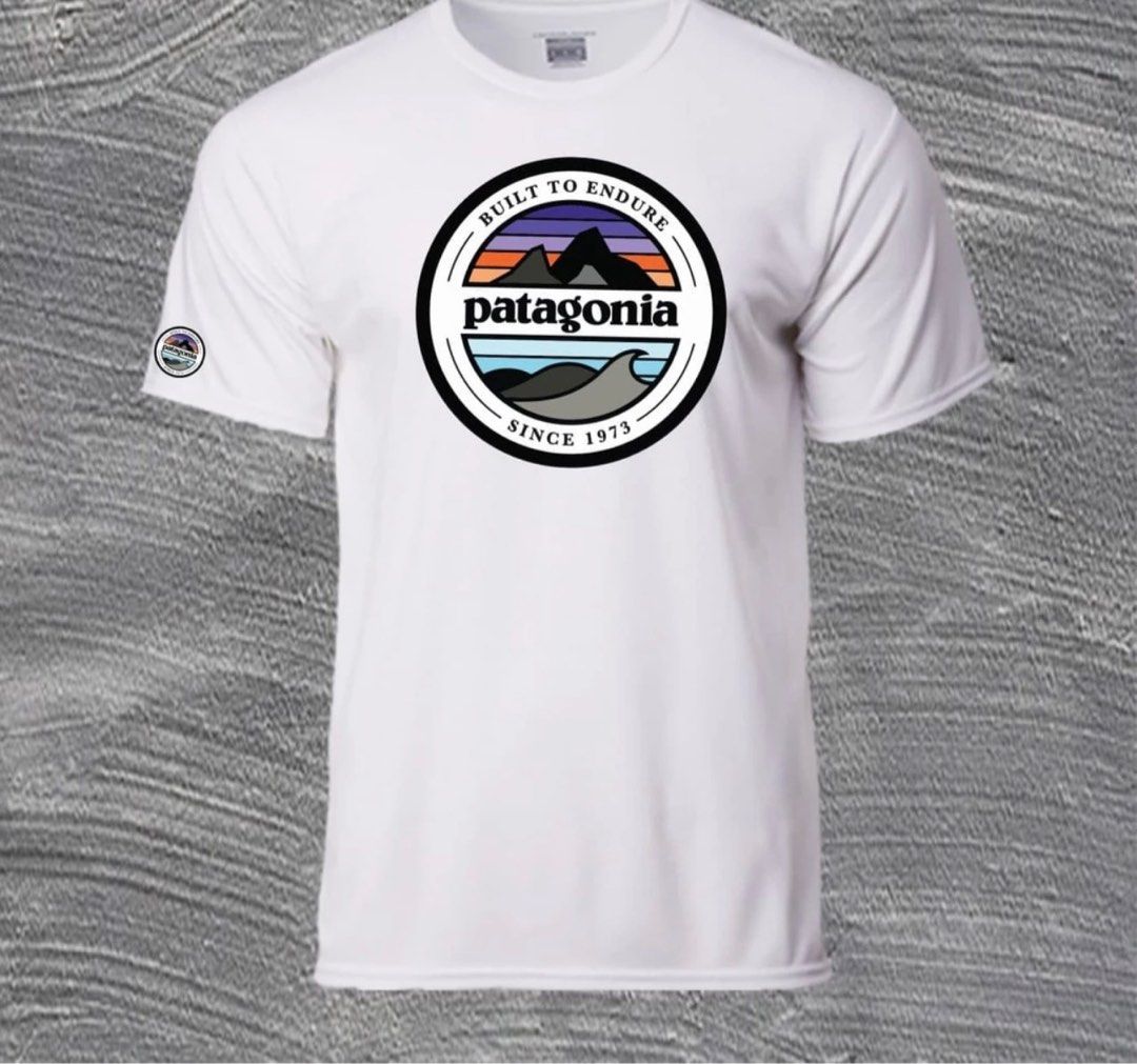 Patagonia hiking and trail running dri fit T shirt