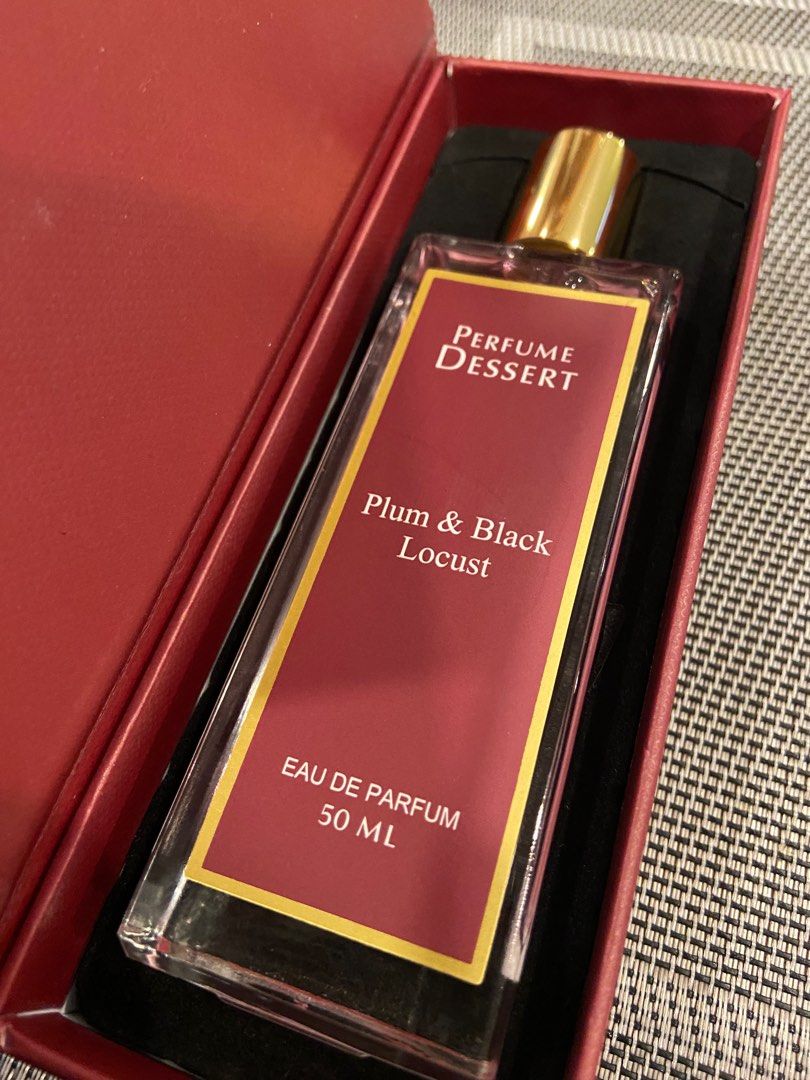 Perfume Dessert: Plum and Black Locust (Category: Fragrance & Deodorants) located in Batangas. Submitted by lizblanco (Listing ID 1285663611, Image 2). Description: Bought it from Perfume Dessert online mall for 650 plus shipping fee. Selling for 650 only. Brand new. RFS: Nagkadalawa ng order.