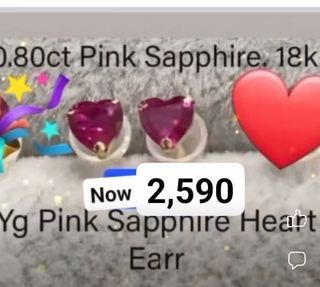 Pink Sapphire Stud
