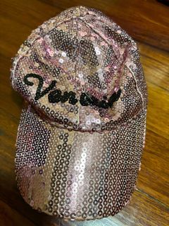 Pink sequined cap from Venice, Italy