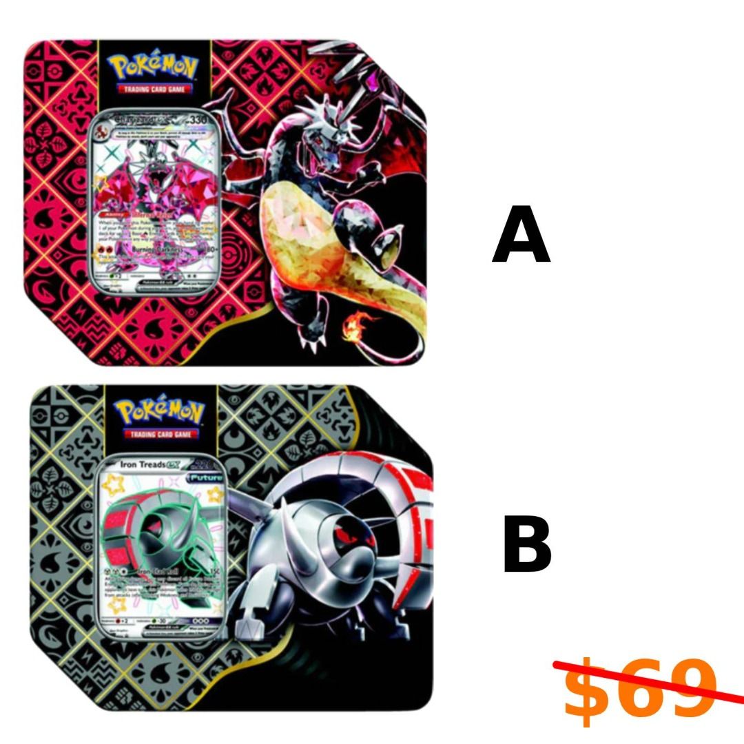 pokemon trading card games sv4 5 paldean fates tin charizard Amazon.com: Pokemon TCG: SV4.5 Paldean Fates Tin main image 1