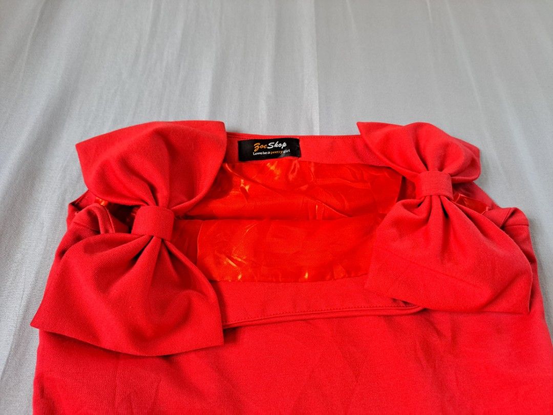 Preloved Red Dress (Category: Dresses) located in Baliuag. Submitted by same1693 (Listing ID 1285827167, Image 3). Description: *decluttering *isang beses lang sinuot *small *bagong bago pa.