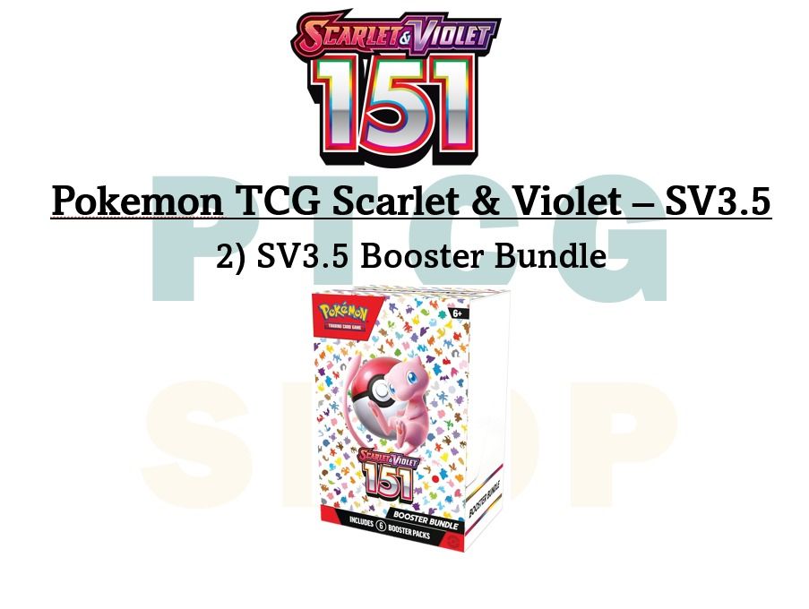 Pre-Order) Scarlet & Violet Pokemon 151 (SV3.5) Booster Bundle - Pokemon  TCG cards booster box packs, Hobbies & Toys, Toys & Games on Carousell