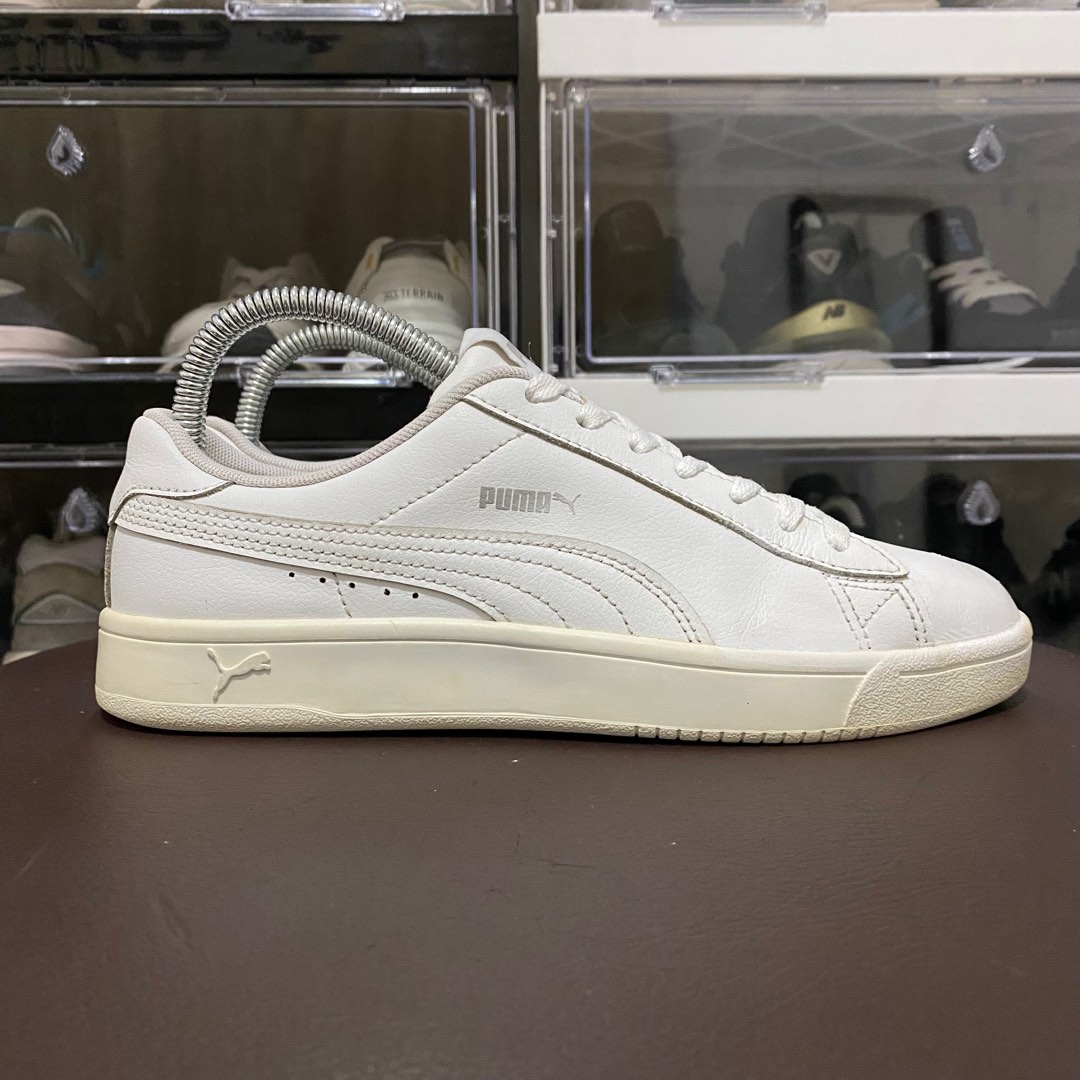 Puma Court Breaker Derby L Full White Leather Fesyen Wanita Sepatu di Carousell
