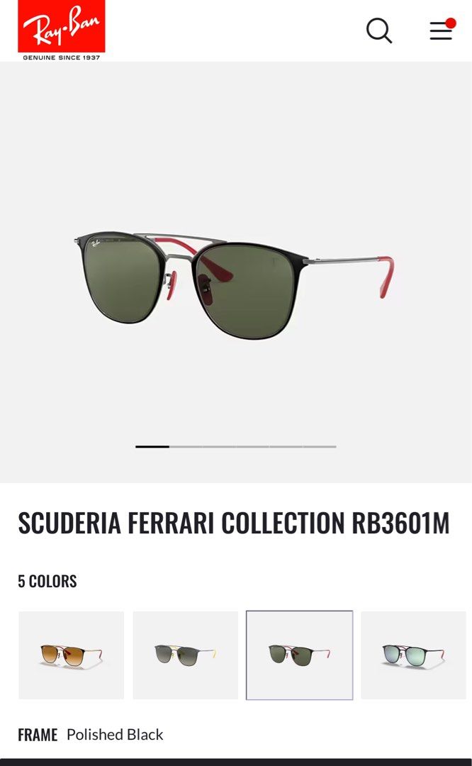 Lunette ray ban ferrari deals